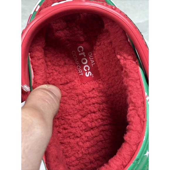 2024 Disney Fleece Lined Mickey Minnie Holiday Christmas Crocs Clogs M11/W13 NEW - Picture 4 of 7